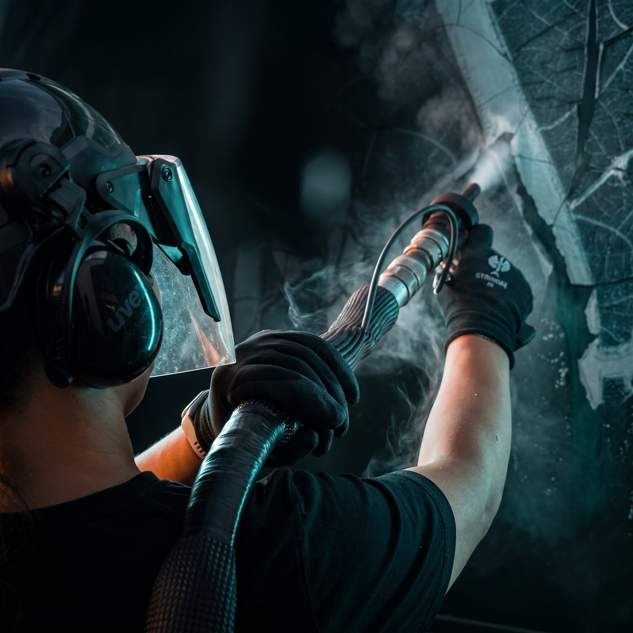 Professionelles Trockeneisstrahlen bei KEM Trockeneistechnik